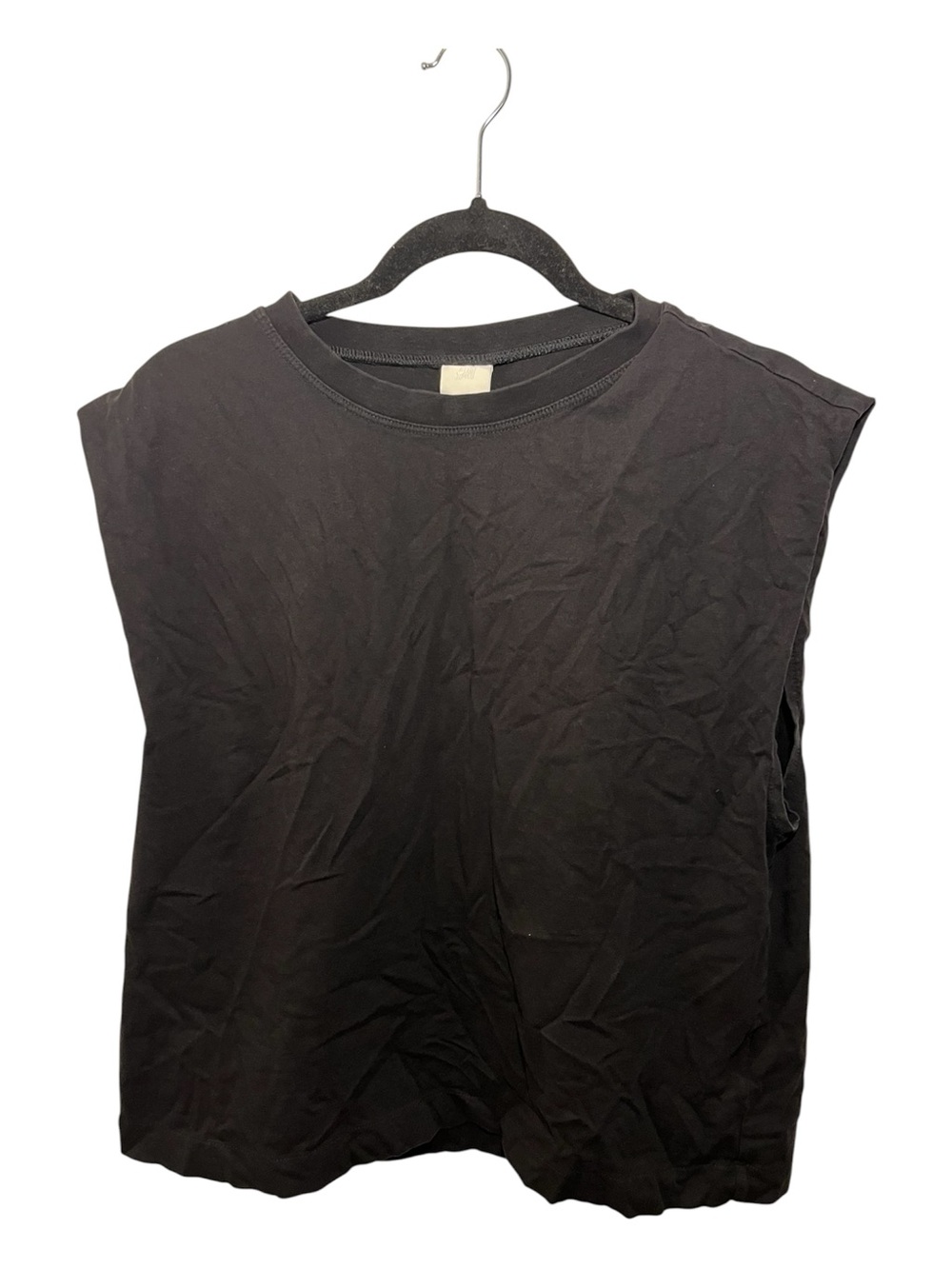 H&M Black Crewneck Sleeveless Tank Tee